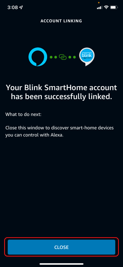 link blink to alexa