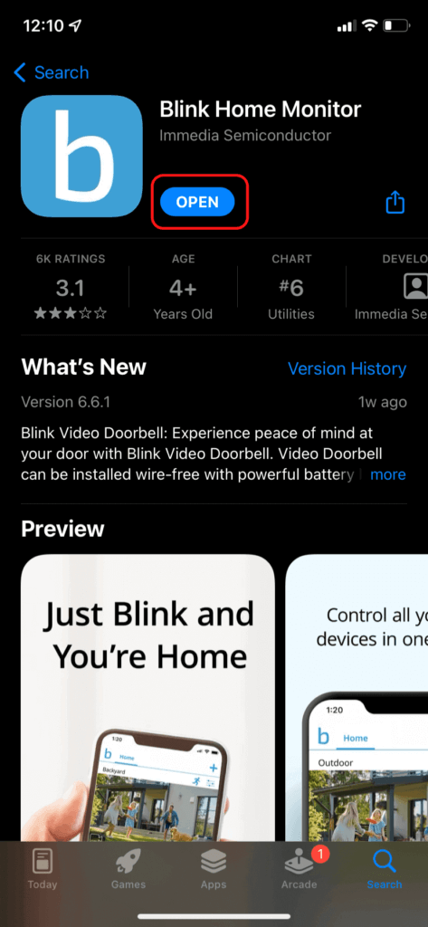 alexa blink app