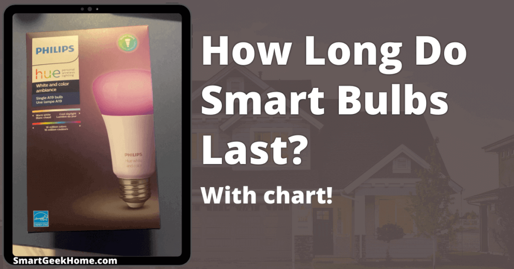 How long do smart bulbs last? With chart!