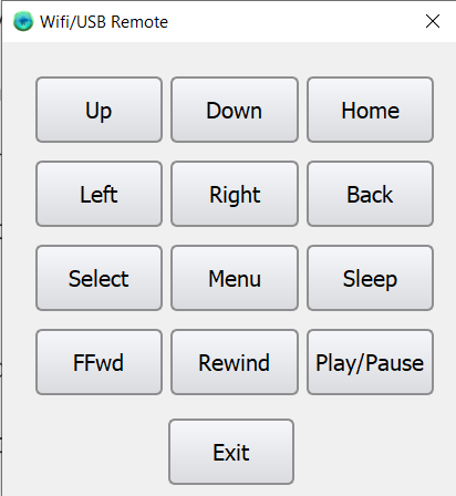 The adbLink2 keypad that can be used to control a Fire TV device