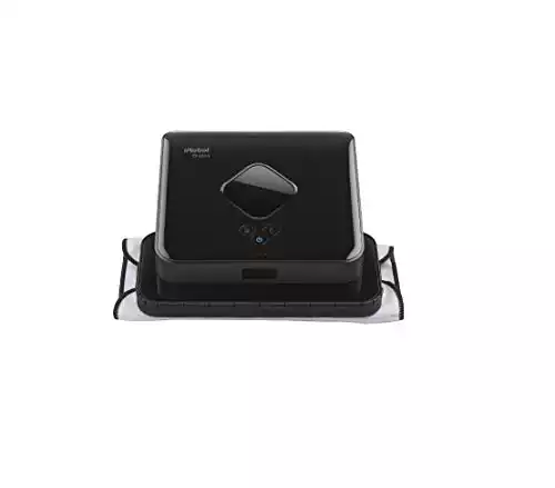 iRobot Braava 380t Advanced Robot Mop- Wet Mopping and Dry Sweeping Cleaning Modes, Large Spaces , Black