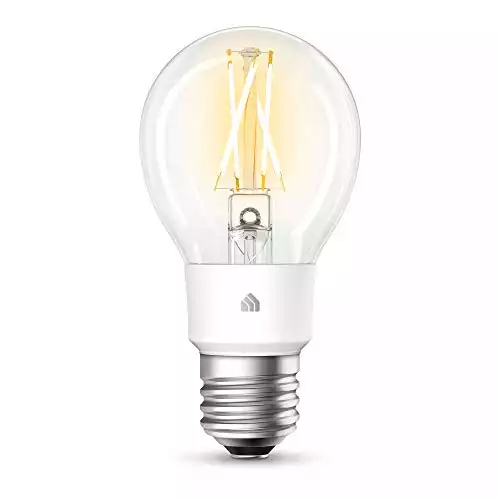Kasa Smart Wi-Fi LED Bulb, Filament A19 E26 Smart Light Bulb, Soft White 2700K, Dimmable, No Hub Required, Compatible with Alexa & Google Assistant, Antique Vintage Style (KL50)