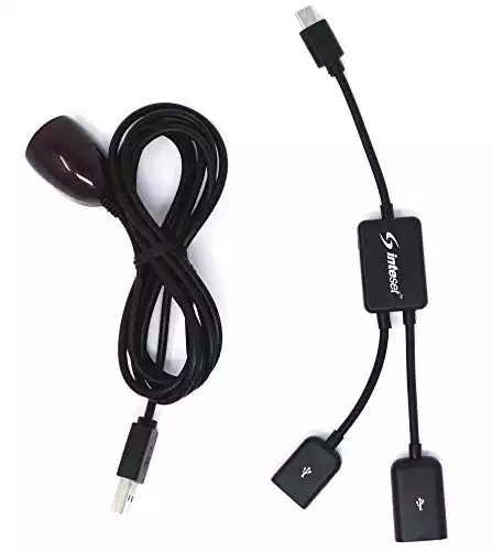 Inteset IReTV USB IR Receiver & USB Y Cable for use with F-TV, with The Inteset INT422 & Harmony Remotes (Remote not Included)