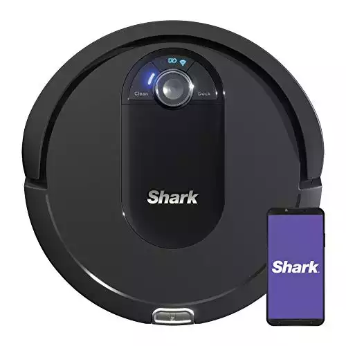 Shark AV993 IQ Robot Vacuum, Self Cleaning Brushroll, Advanced Navigation, Perfect for Pet Hair, Compatible with Alexa, Wi Fi , Black