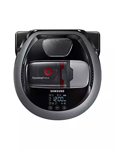Samsung Electronics R7040 Robot Vacuum Wi-Fi Connectivity, Ideal for Carpets, Hard Floors, and Pet Hair with 3510Pa Strong Performance, Works with Amazon Alexa and the Google Assistant, Neutral Gray