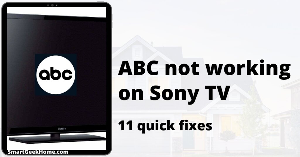 ABC not working on Sony TV: 11 quick fixes