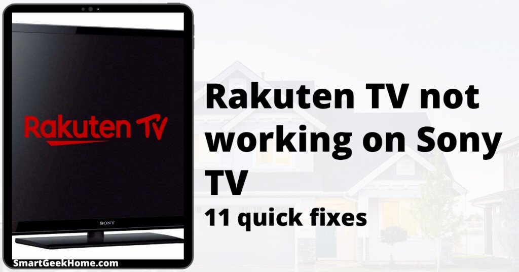 Rakuten TV not working on Sony TV: 11 quick fixes
