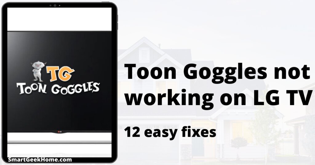 Toon Goggles not working on LG TV: 12 easy fixes