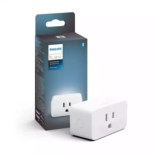 Philips Hue Smart Plug for Hue Smart Lights, Bluetooth & Hue Hub Compatible